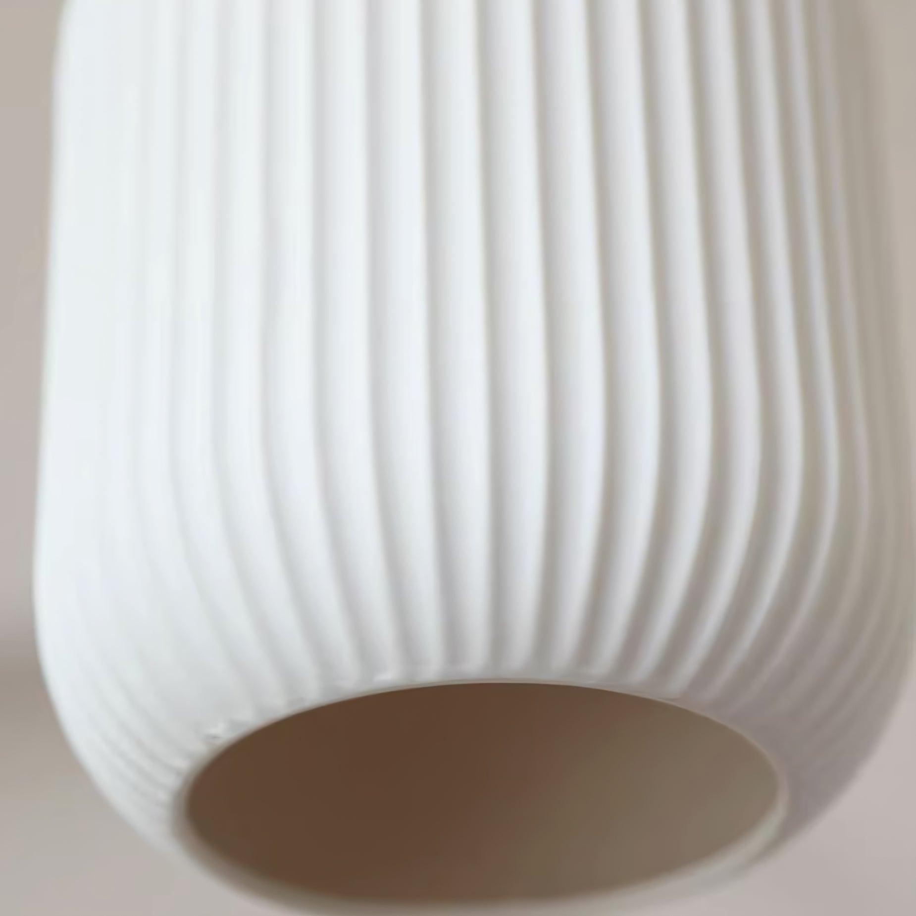 Fluted Ceramic Pendant