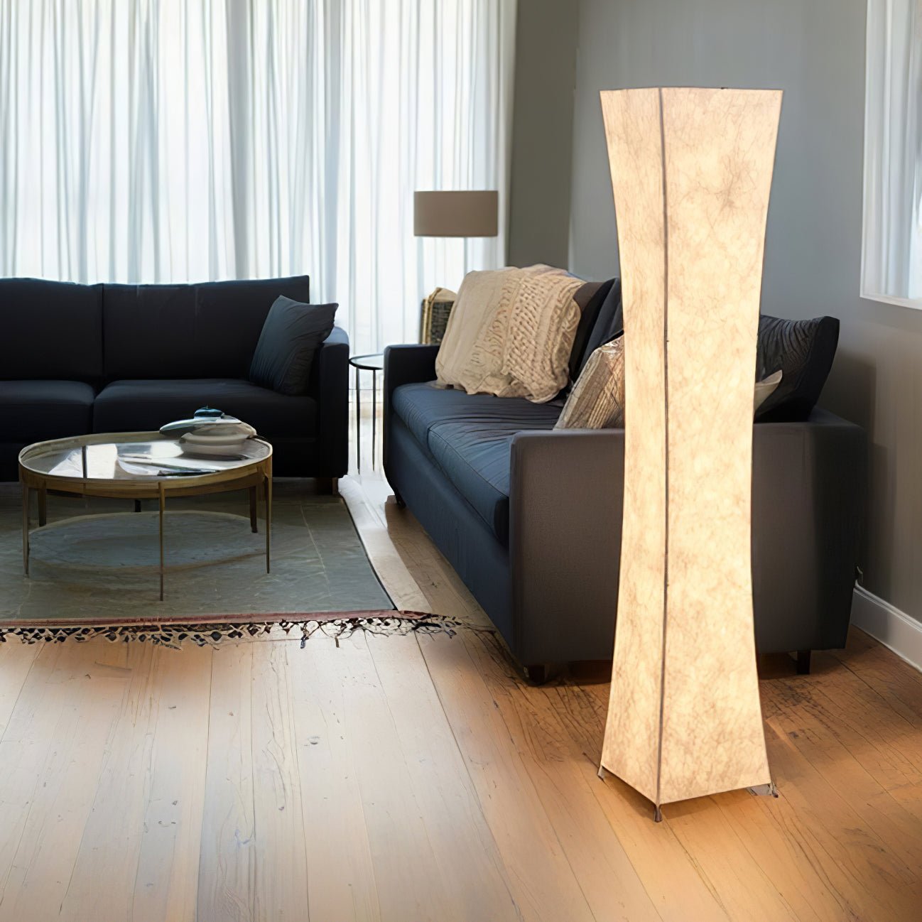 Twisted Paper Tower Lamp