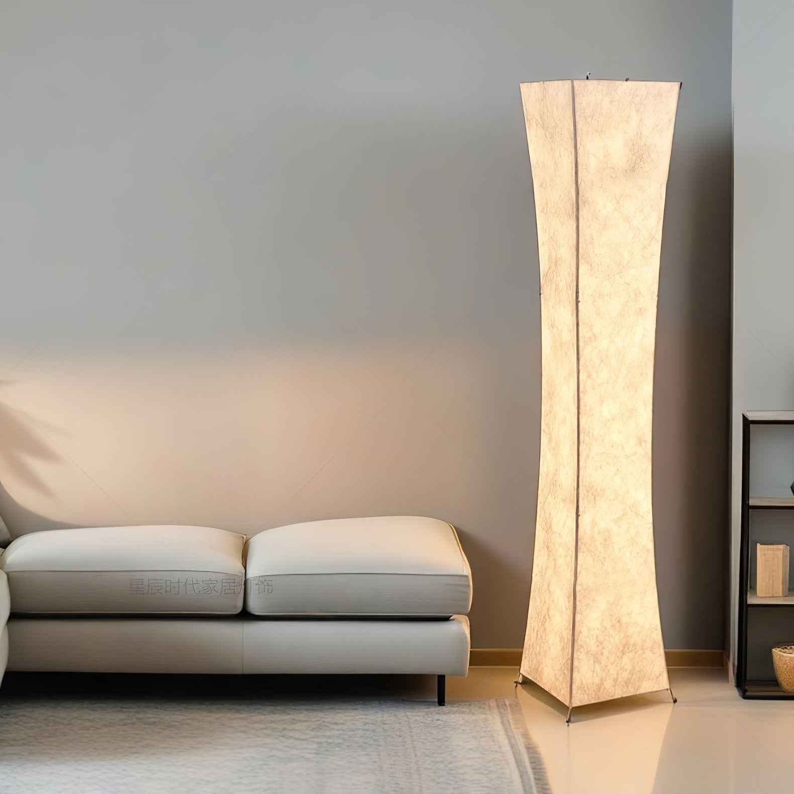 Twisted Paper Tower Lamp