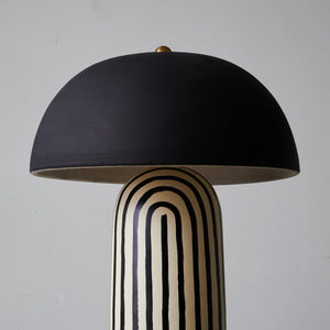 Striped Ceramic Table Lamp