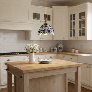 Floral Glass Pendant Light