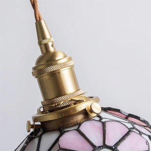 Floral Glass Pendant Light