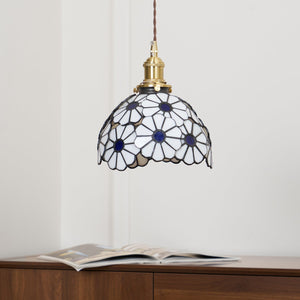 Floral Glass Pendant Light
