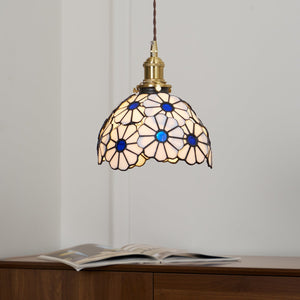Floral Glass Pendant Light
