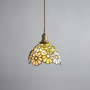 Floral Glass Pendant Light