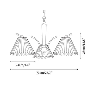 Pleated Silhouette Chandelier