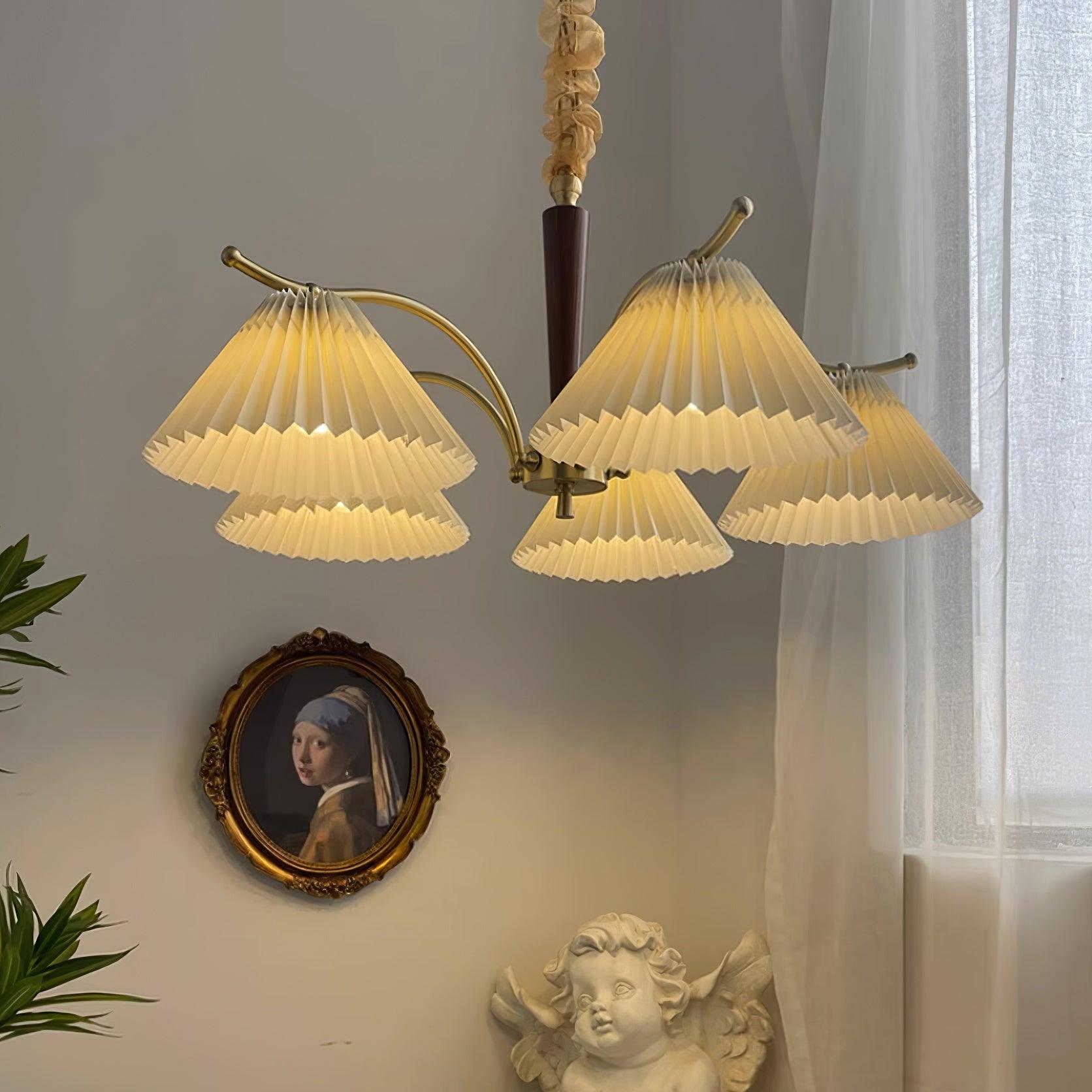 Pleated Silhouette Chandelier