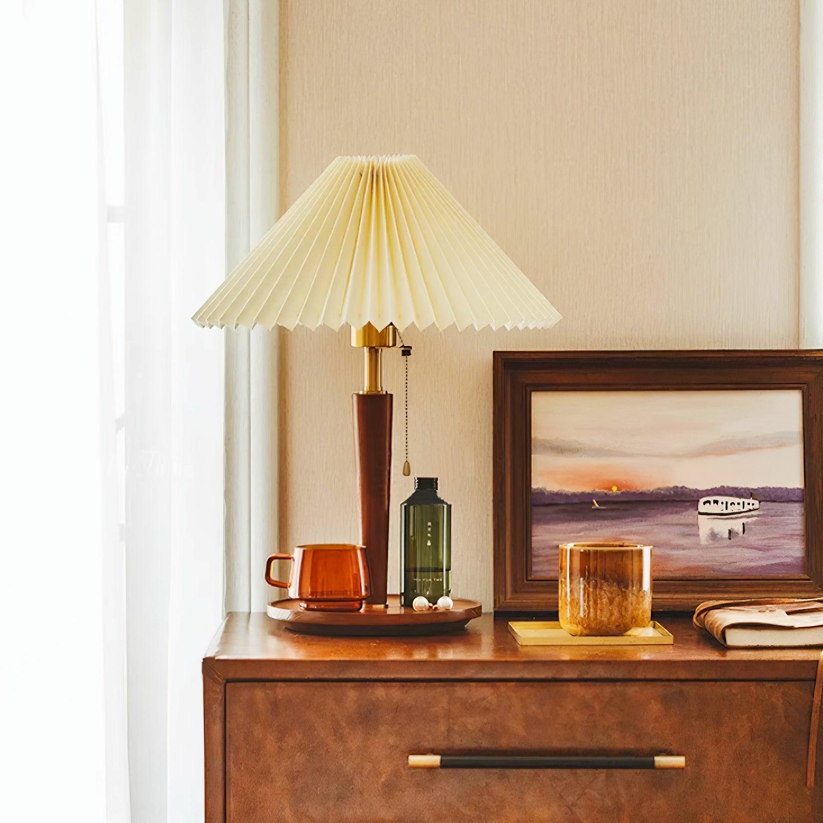 Pleated Fold Table Lamp