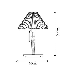 Pleated Fold Table Lamp