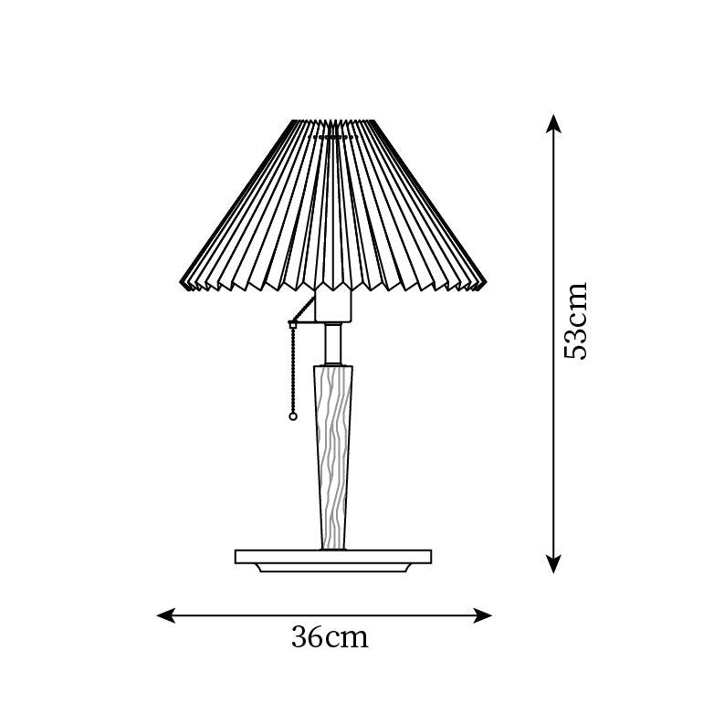 Pleated Fold Table Lamp