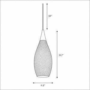 Woven Rattan Pendant