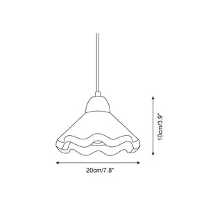 Scalloped Wave Pendant