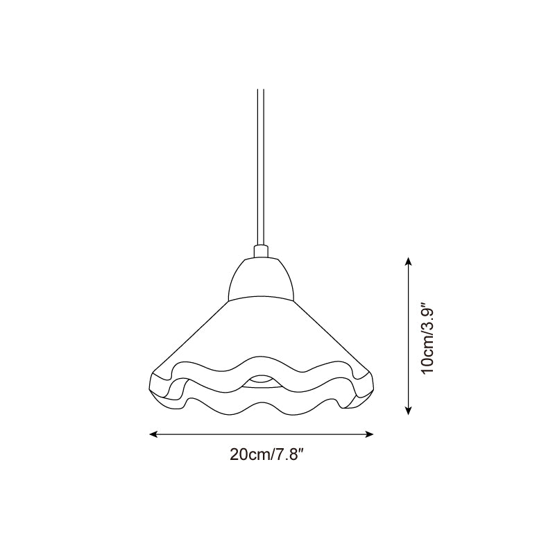Scalloped Wave Pendant
