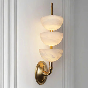 Alabaster Stacked Sconce