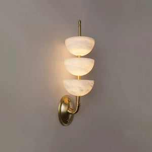 Alabaster Stacked Sconce