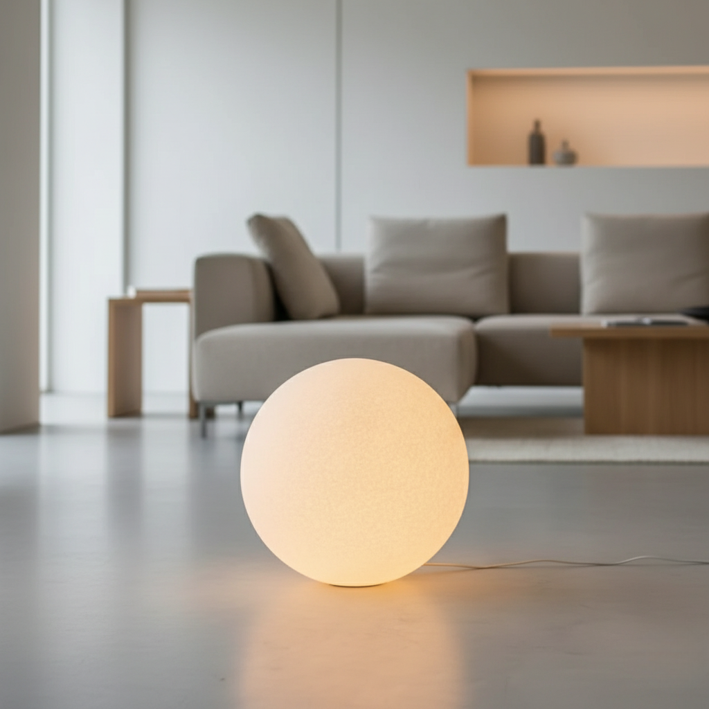Frosted Globe Lamp