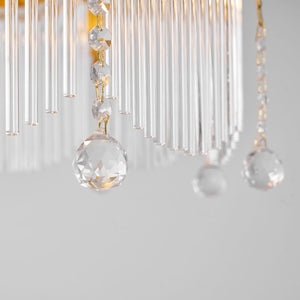 Cascading Crystal Chandelier