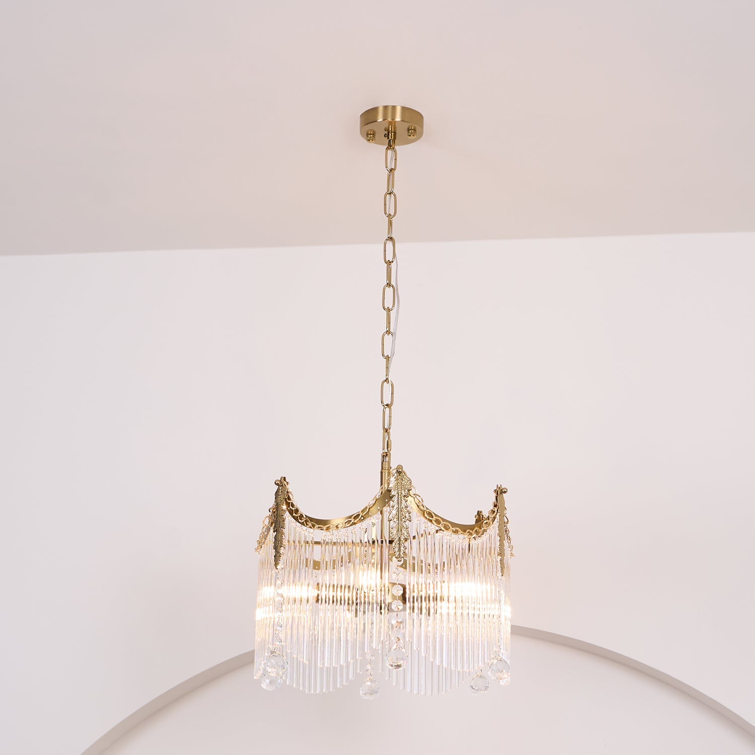 Cascading Crystal Chandelier