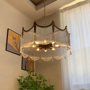 Cascading Crystal Chandelier