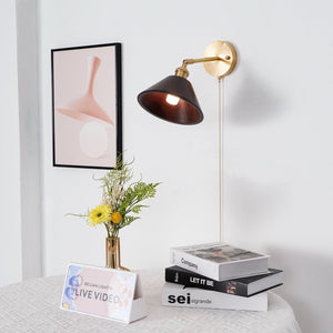 Walnut Dome Sconce