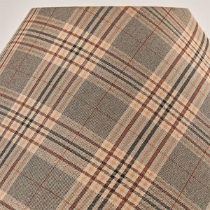 Plaid Wood Table Lamp