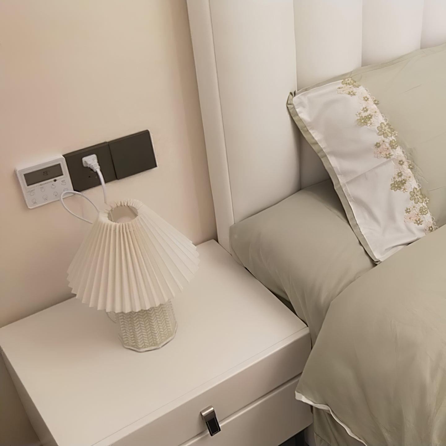 Pleated Ceramic Lamp