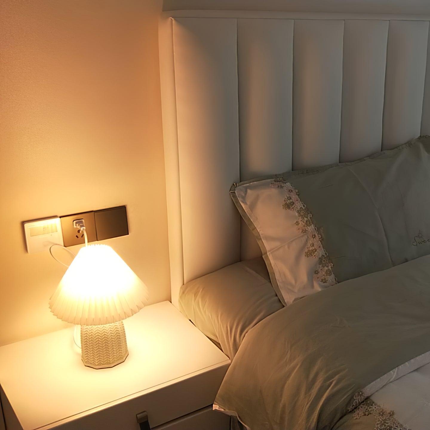 Pleated Ceramic Lamp