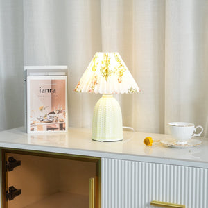Pleated Ceramic Lamp