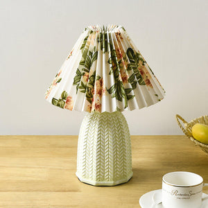 Pleated Ceramic Lamp