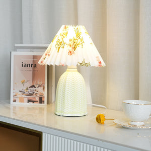 Pleated Ceramic Lamp