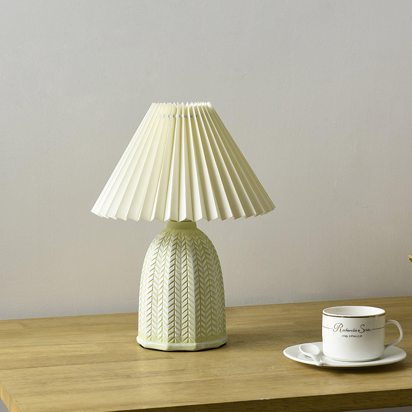 Pleated Ceramic Lamp