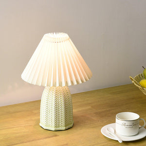 Pleated Ceramic Lamp