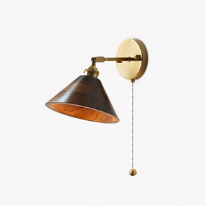 Walnut Dome Sconce