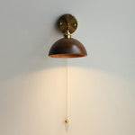 Walnut Dome Sconce