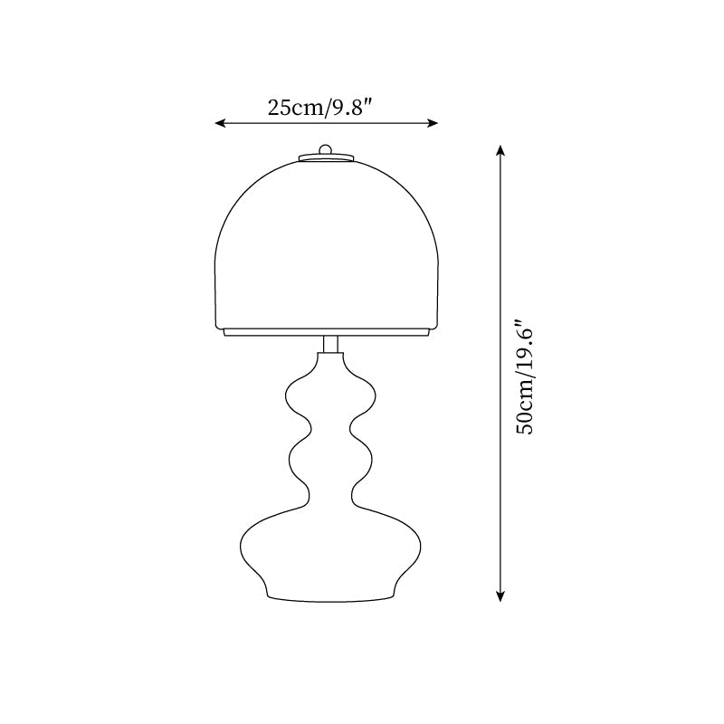 Amber Glow Table Lamp