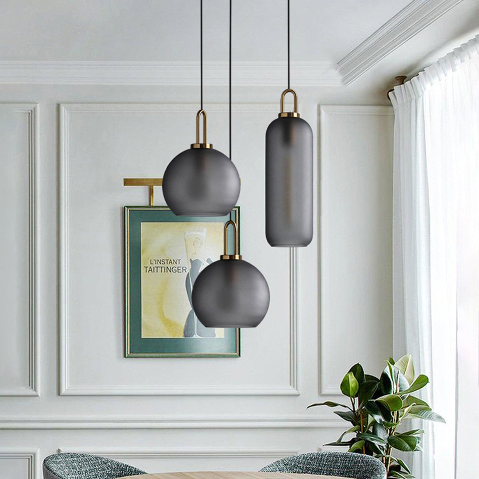 Copper Glass Pendant