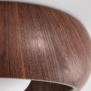 Halo Wood Flush Light