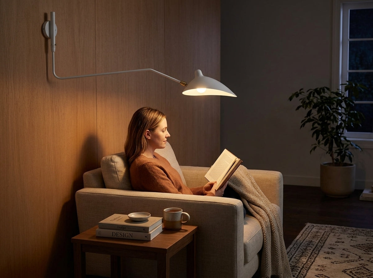 Adjustable Arm Wall Sconce - Elevates Your Room's Ambiance