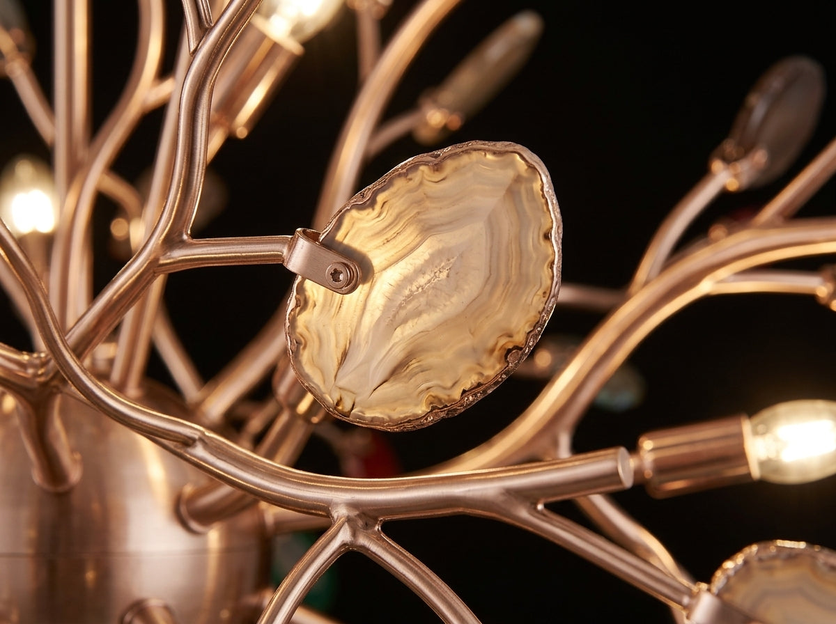 Agate Bloom Chandelier - Crafted for Lasting Beauty