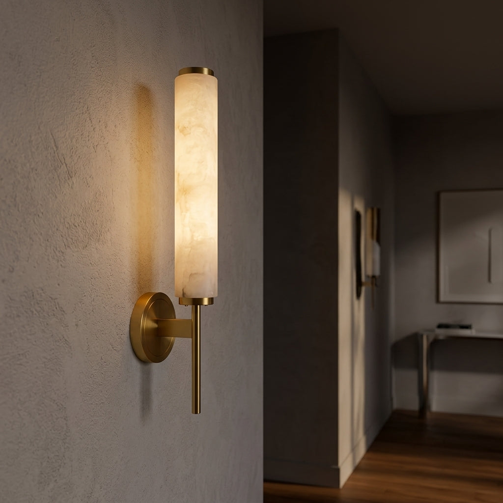 Alabaster Column Sconce - Main Product Image