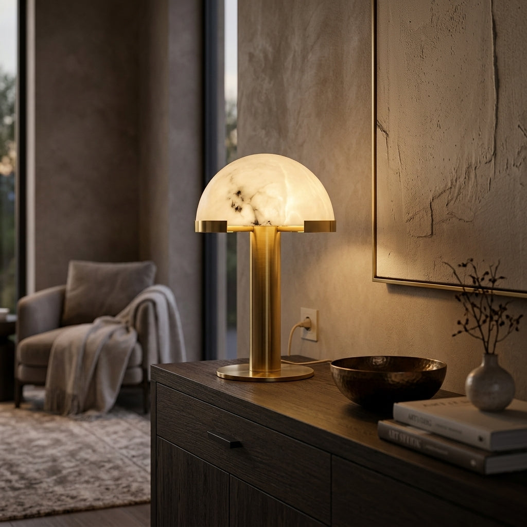 Alabaster Glow Lamp - Main Product Image