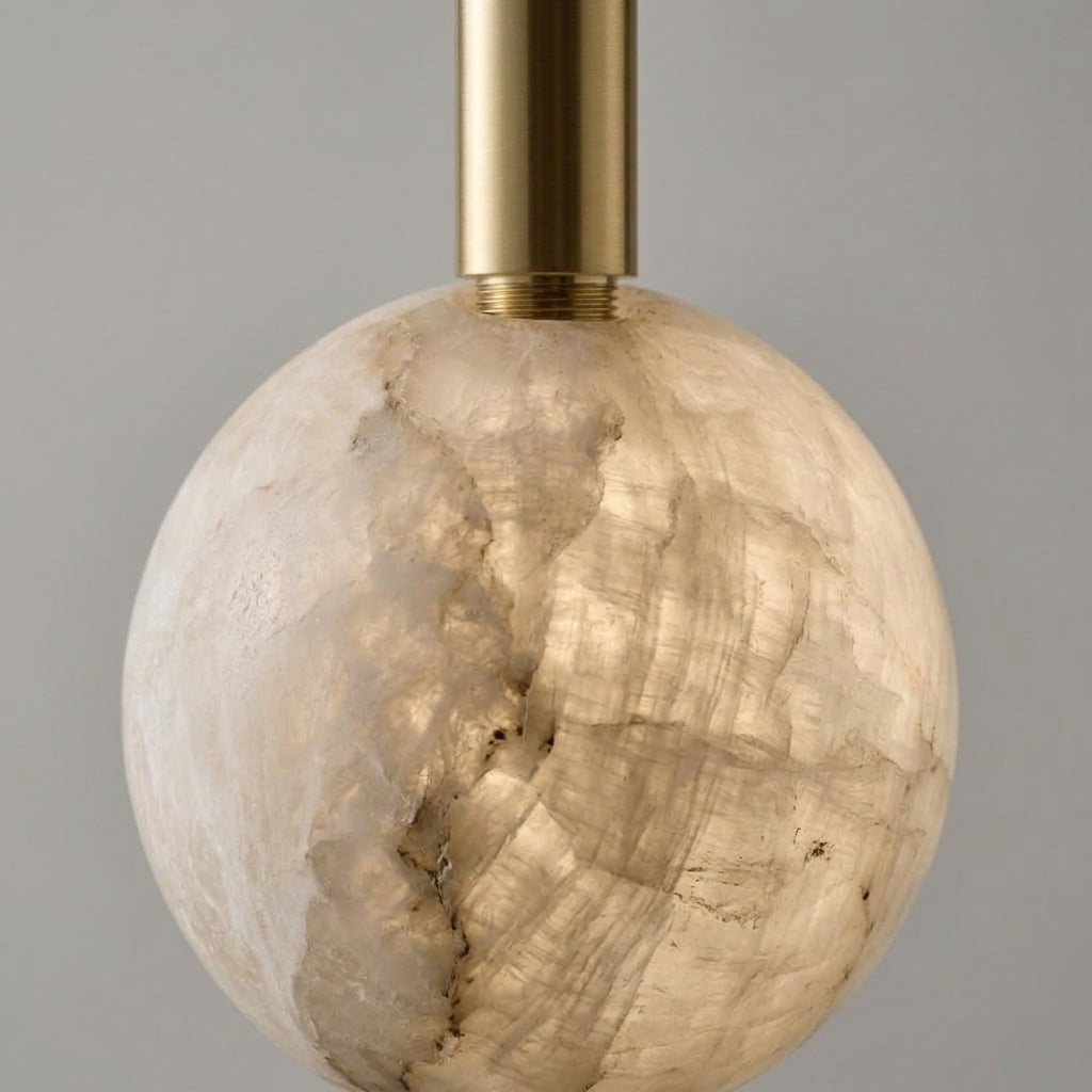Alabaster Halo Pendant - Section 1