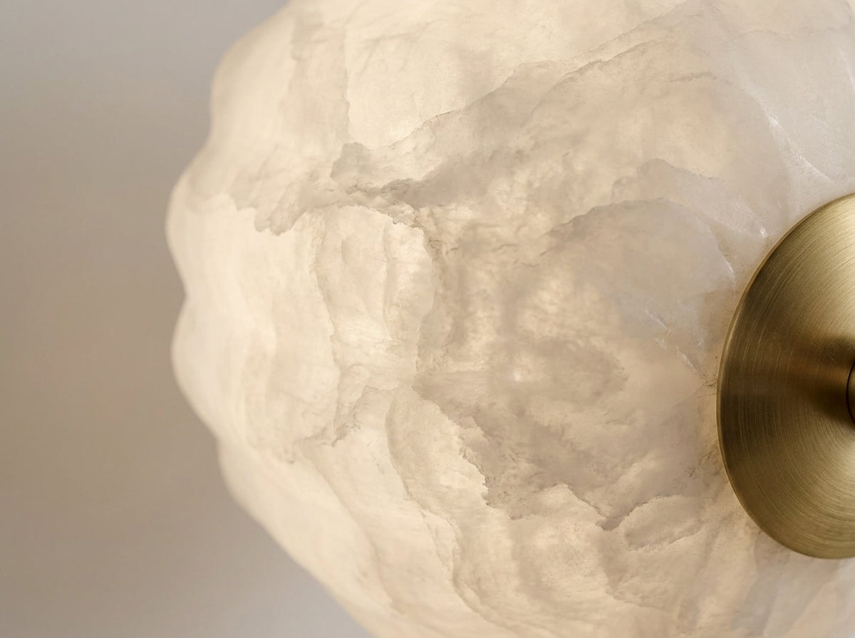 Alabaster Petal Sconce - Crafted for Timeless Beauty
