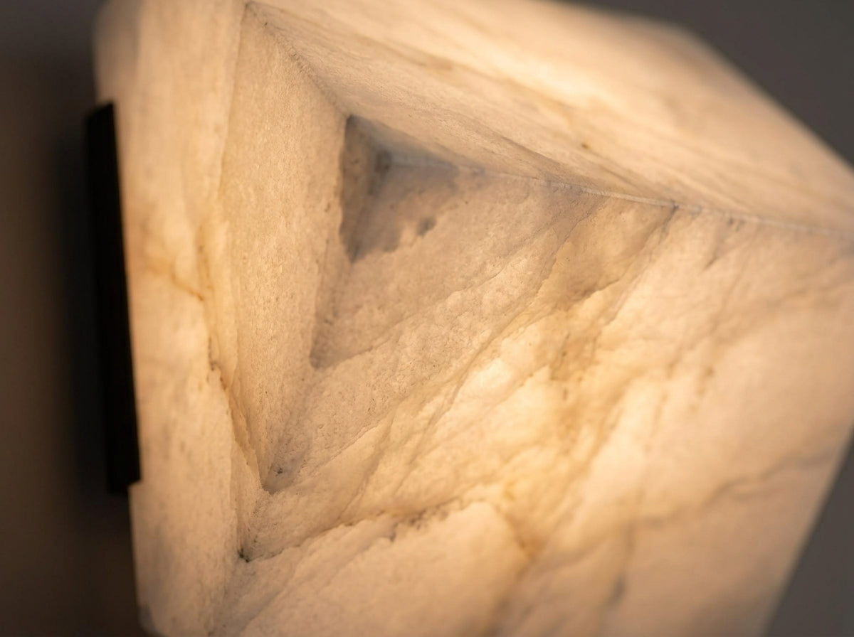 Alabaster Tiered Wall Light - Natural Stone Beauty That Lasts