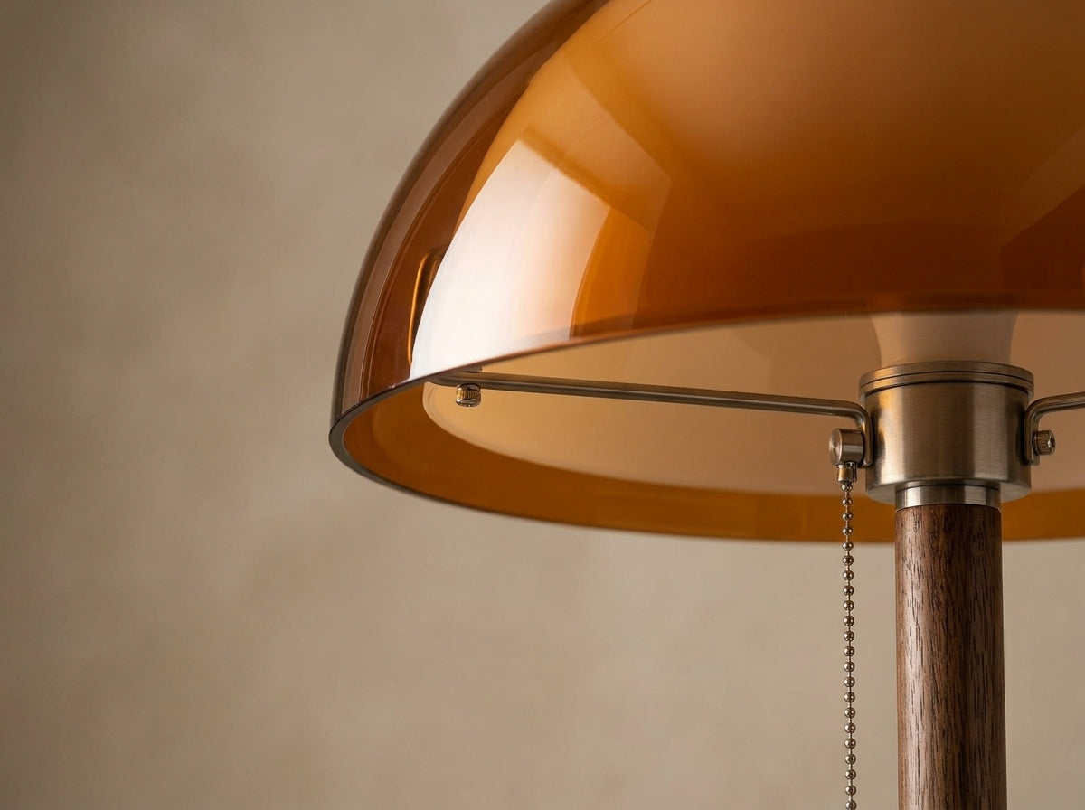 Amber Dome Floor Lamp - Crafted for Lasting Beauty