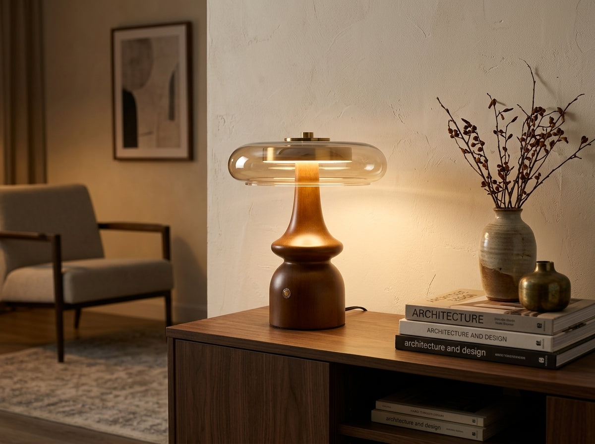 Amber Dome Table Lamp - Instantly Elevates Any Room