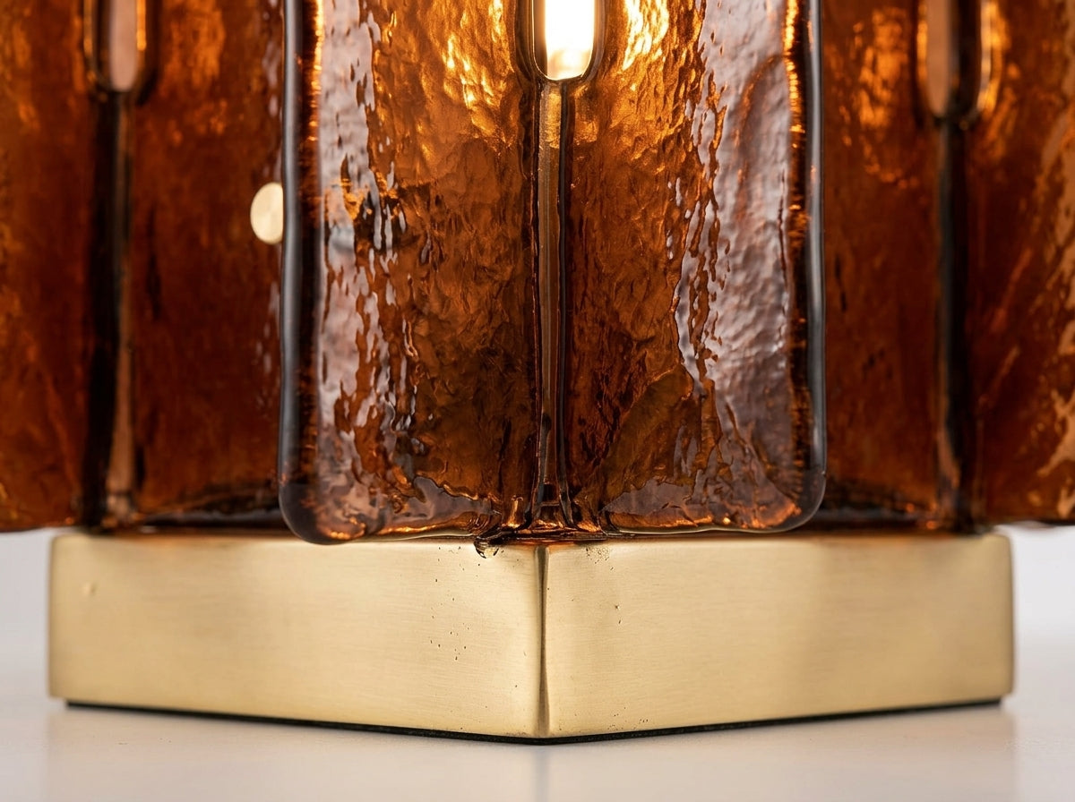 Amber Glow Table Lamp - Crafted for Lasting Beauty