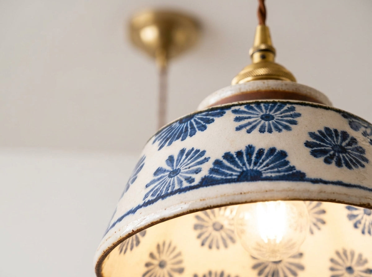 Blue Floral Pendant - Crafted for Lasting Beauty