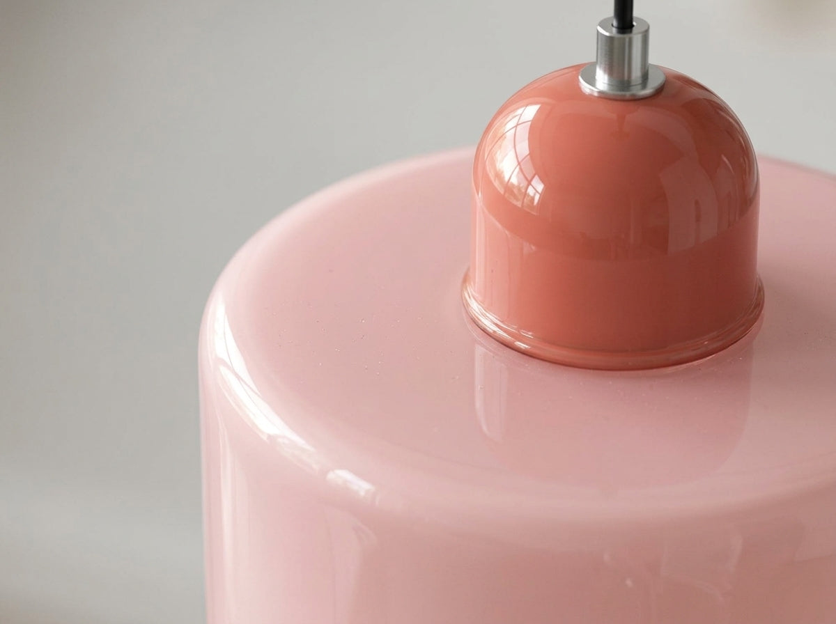 Blush Dome Pendant - Crafted for a Softer Glow