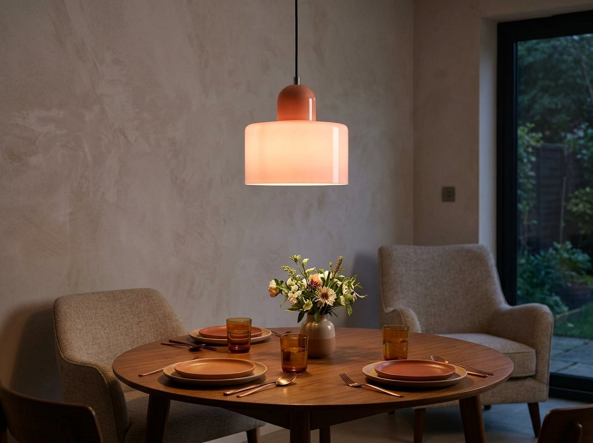 Blush Dome Pendant - Effortless Retro-Modern Ambiance